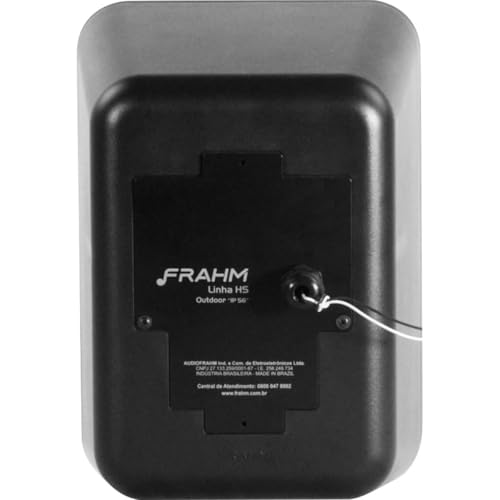 Par de Caixas de Som Outdoor Com Trafo Frahm Passiva 140W RMS HS 6 Polegadas 8 Ohms Suporte Para Par
