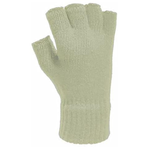 Black Thermal Fingerless Gloves Unisex Warm Half Finger Gloves Winter Fingerless Gloves (Stone One Size) Cover