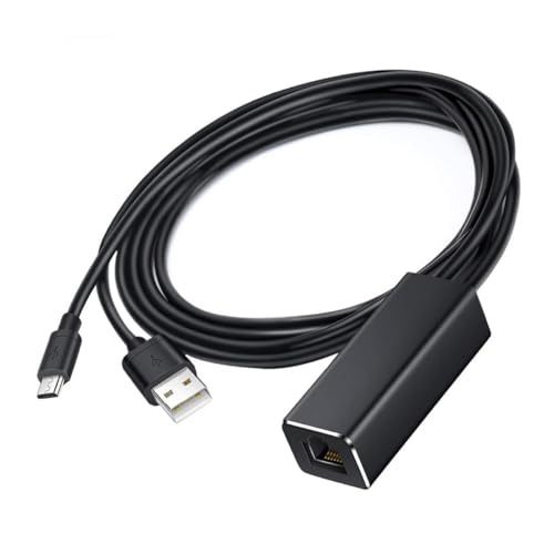Adaptador Ethernet Micro USB Mbps compatible con TV Stick y reproducción de pantalla 2
