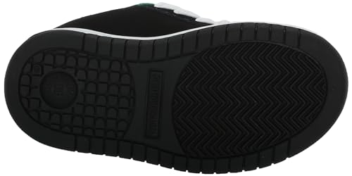 DC Unisex-Chiild Court Graffik Casual Skate Shoe Black/Kelly Green 114