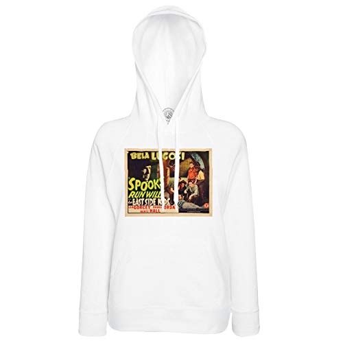 Sweat à capuche Spook Run Wild avec affiche anglaise de film rétro et vintage