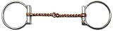 Professional Equine Horse Stainless Steel 5.5' Twisted Wire Copper Mouth D-Ring Snaffle Bit 35319C