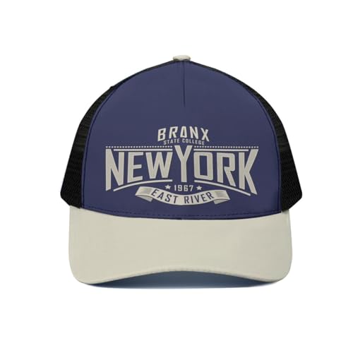 Casquette New York Bronx East River aux finitions soignées bleu marine