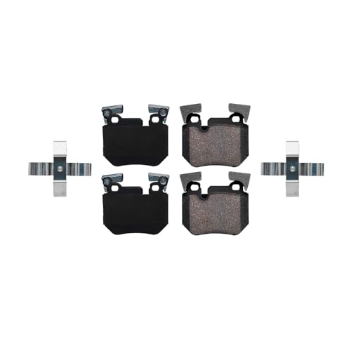 Image of Detroit Axle - Rear Brake Pads for BMW 2008-2013 135i 135is, Ceramic Brake Pads with Hardware 2009 2010 2011 2012 Replacement
