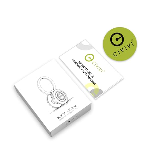 CIVIVI Organizador de chaves com bolso para moedas extras com 3 barris pivô para chaveiro Edc, capas