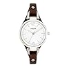 Fossil Georgia Women’s Watch with Genuine Leather Bracelet Band