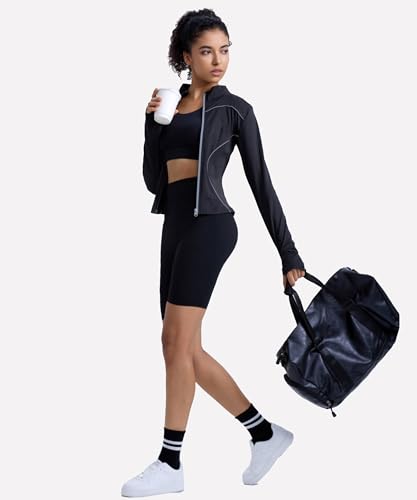 Curvphilo Feminino Calças Curtas De Treino, Leggings Para Ciclista, Levantamento Bumbum, Com Bolsos,