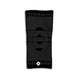 Old Bones Therapy Knee Brace - Knitted Compression Knee Sleeve and Support for Knee Pain Relief - Perfect for Sports, Arthritis, Post Surgery Recovery, Stability, Protection (Medium, Black)