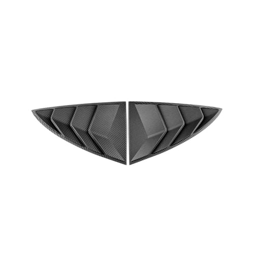 Compatible For Tesla Model 3 2017-2023 2024 Highland ABS Rear Car Window Shutter Cover Louver Side Vent Trim Triangle Modified A