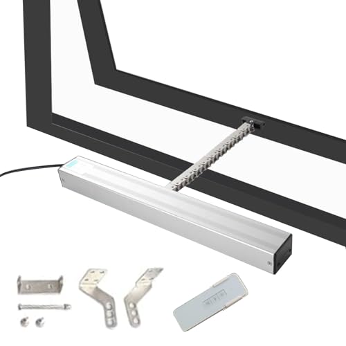 Actuador eléctrico de ventana 400mm motorizado con sensor de lluvia inalámbrico y cadena 600N
