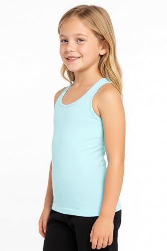 Image of Kurve Premium Girls Seamless Supersoft Wide Strap Comfortable Racerback Tank (Made with Love in The USA)
