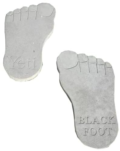 FHONYX 2 Stück Gießform Pflasterform Schablone für Beton, 53x31x4,5 cm, Links + RECHTS, Bodenbelag Platten, schalungsformen, Fuß, Gartendekoration, DIY, Gehweg, Pflastersteine, Gießen