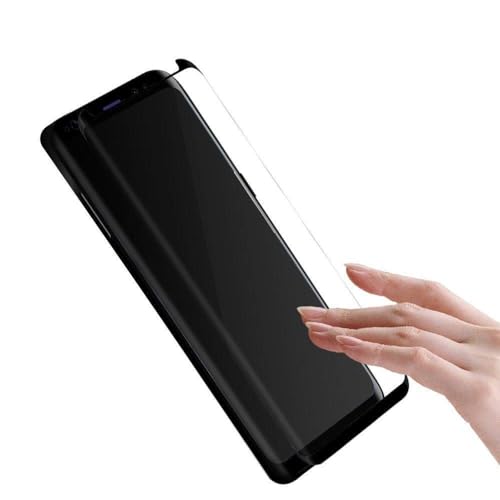 Film en verre trempé Gorilla 3D noir d'une clarté absolue pour Galaxy S8 Plus