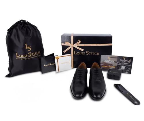 Image of LOUIS STITCH Men's Derby Formal Shoes| Handmade Italian Leather Shoes for Men (LSEUPLDY)
