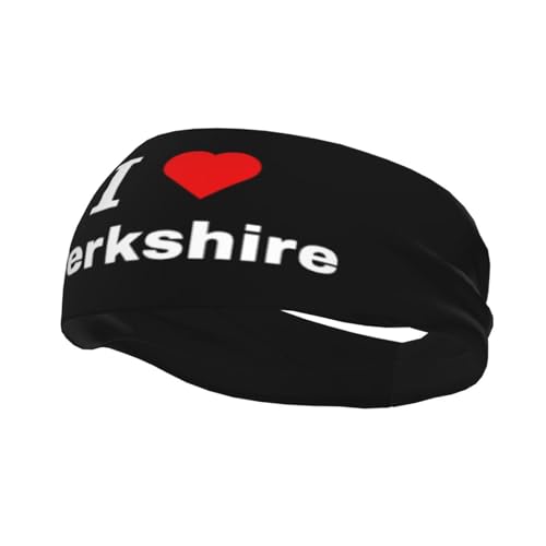 I Love Berkshire Headbands Women Wicking Non-Slip Sports