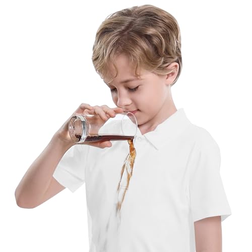Dreammonkey Toddler to Youth Stain Resistant Polo Shirts Kids Collared Golf T-Shirt School Uniform for Boys and Girls3