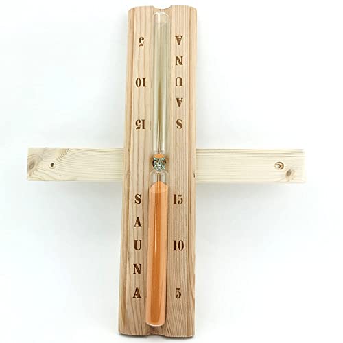 BAWAQAF Wooden Hourglass Timer Sauna-Clock Rotating Home-Decoration 15-Minutes Pink Gift All-Mounted