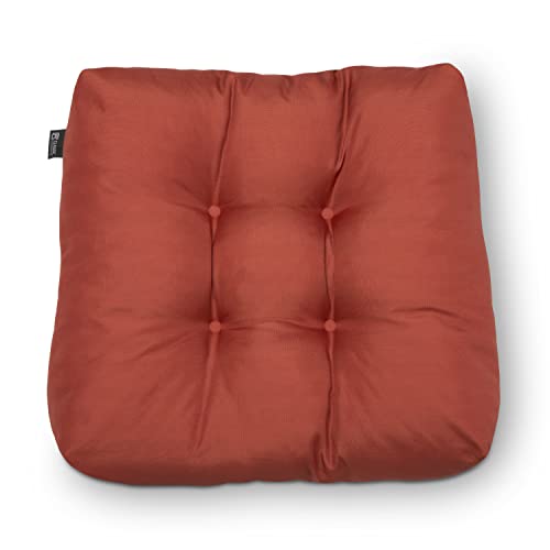 Classic Accessories Water-Resistant Square Patio Seat Cushions, 19 X 19 X 5 Inch, 2 Pack, Brick, Outdoor Seat Cushions #TOP2