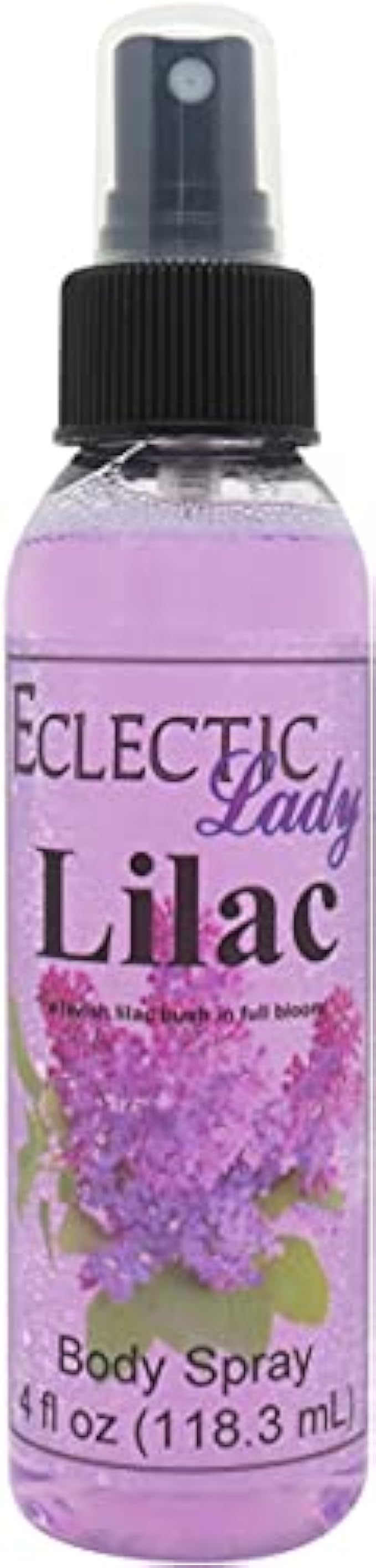 Lilac Body Spray for Women, 4 Oz Mist with Long-Lasting Fragrance, Light, Floral Scent for Spring & Summer, Sweet, Fresh & Powdery Perfume, Refreshing Aroma with Woodsy Tone For Daily Use