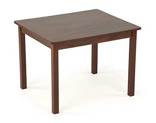 Humble Crew Tot Tutors Kids Wood Table & 4 Chair Set, Espresso/Primary #TOP7