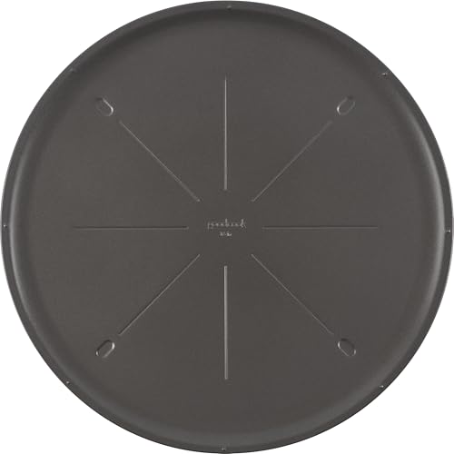 GoodCook Everyday Nonstick Steel Pizza Pan, Built-In Cutting Guide, 16-Inch, Gray