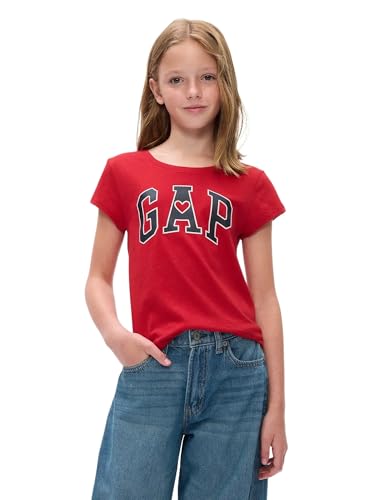 Image of Gap Girls Short Sleeve Logo Tee T-Shirt