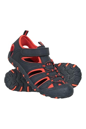 Mountain Warehouse Coastal Kids Shandals - Neoprene Childrens Shoes Sandals, Midsole, Slip on Beach Footwear, Girls & Boys - Spring Summer Walking, Travelling Dark Blue Junior Shoe Size 1