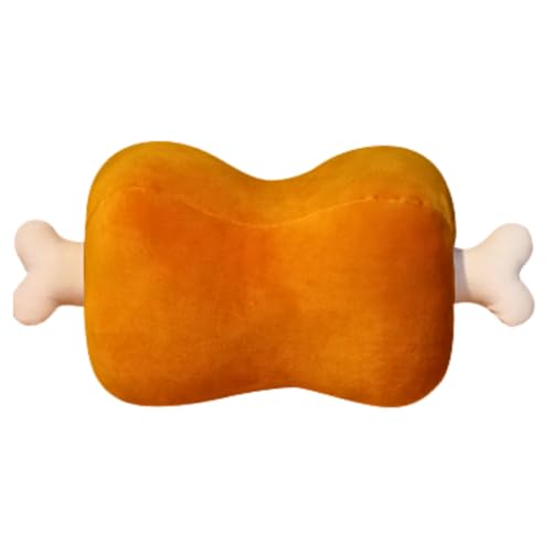 Tropchou 骨付き肉 ぬいぐるみ マンガ肉 クッション インテリア 抱き枕 プレゼント もちもち 面白グッズ (茶色肉)