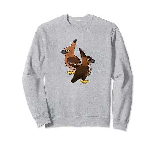 Birdorable Javan Hawk-Eagles Cartoon Bird | Java Hawk Eagle Sweatshirt