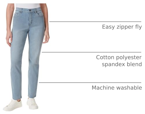 Image of Gloria Vanderbilt Womens Amanda Classic High Rise Tapered Jean Plus Size
