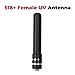 2 Pcs HH-S518+ SMA-Female UV Dual Band Antenna, Suitable for Bao-feng UV-5R UV82 GT-3 UV-82 BF-888S PUXING PX-666 PX-777 WOUXUN KG-669 KG-699E KG-UVD1P Radios