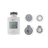 Utilisation optimisée : grâce à son écran intégré vous pouvez directement consulter la température mesurée ou la température demandée en fonction du réglage demandé, vous avez également accès à la configuration de votre TRV