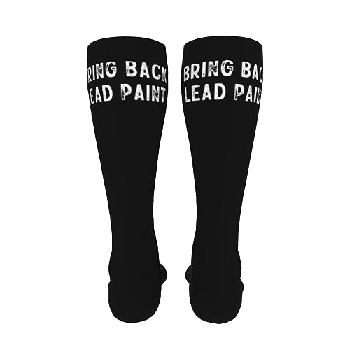 Bring Back Lead Paint Knee High Socks For Women Long Tube Socks Athletic Compression Socks Unisex High Socks Girls4