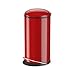 Produktbild Hailo Harmony L Mülleimer | 20 Liter | Soft Close Deckel Absenkautomatik | Stahlblech | breite Metall-Fußreling | Müllbeutel-Klemmringsystem | Tragegriff | Mülleimer rund | Made in DE | rot