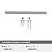 Amerock | Cabinet Pull | Polished Nickel | 5-1/16 inch (128 mm) Center to Center | Monument | 1 Pack | Drawer Pull | Drawer Handle | Cabinet Hardware