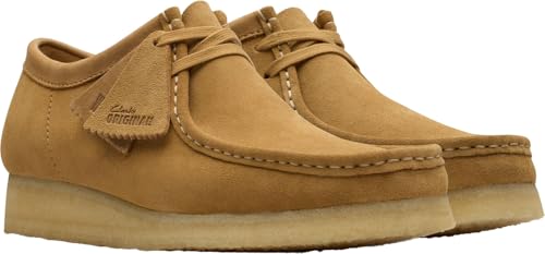 Clarks - Mens Wallabee Shoe, Color Mid Tan Sd, Size: 13 M US4