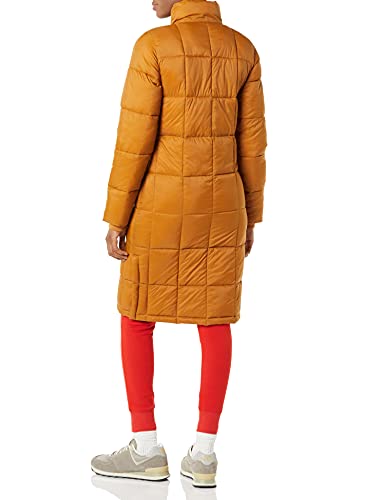 Amazon Essentials Women's Lightweight Quilted Longer Length Coat, Tan, X-Large #TOP1