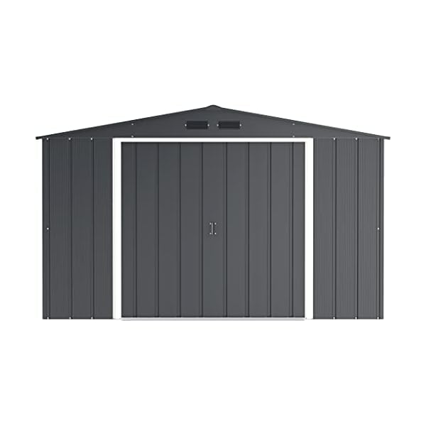 Duramax 61251 10 x 10 ft Eco Metall Schuppen – Grau – Bild 6