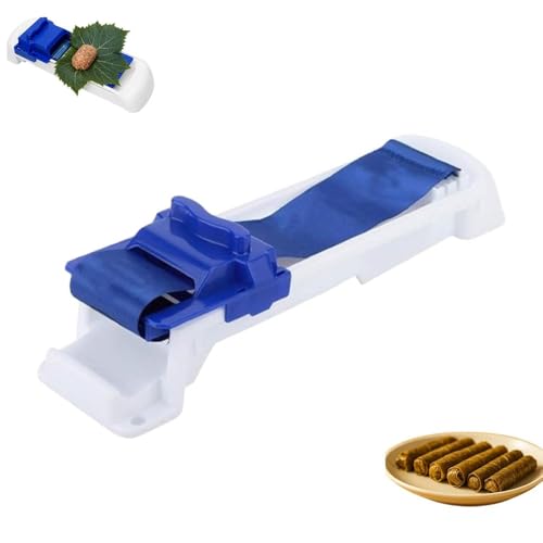 Lumpia Maker - Multi-Functional Plastic Rolling Tool for Sushi Rolls, Spring Roll Wrappers, Grape Leaves & Eggrolls, DIY Kitchen Gadget for Home Cooking (Blue)