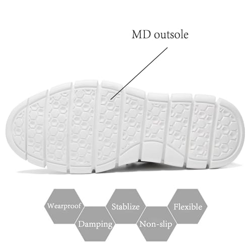 Image of Kundork Men's Casual Dress Shoes Comfort Walking Shoes Mesh Knit Lightweight Breathable Sneakers