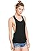SweatyRocks Women's Sleeveless Flowy Loose Fit Racerback Yoga Workout Tank Top Black Medium