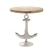 Produktbild riess-ambiente.de Maritimer Design Beistelltisch Anker mit Mango Holzplatte Tisch Wohnzimmertisch Massivholz