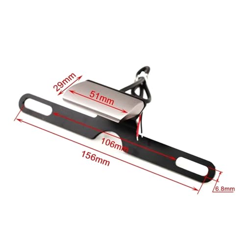 Support de plaque d'immatriculation pour Suzuki avec éclairage LED moto CNC