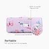 Wake In Cloud - Toddler Nap Mat with Pillow and Blanket, for Kids Girls in Kindergarten Daycare Preschool Pre K, Roll Up Sleeping Bag, Cute Butterfly Flowers, Purple, Standard #2