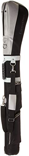 CaddyDaddy Golf Ranger Carry Sunday Range Travel Bag, Black/Silver