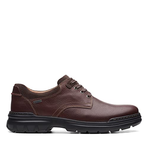 Image of Clarks Men's Rockie2 Logtx Oxford, Mahogany leather, 13 US