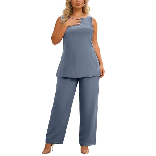 Ensemble mousseline femme tenue été chic décontractée pour vacances et plage