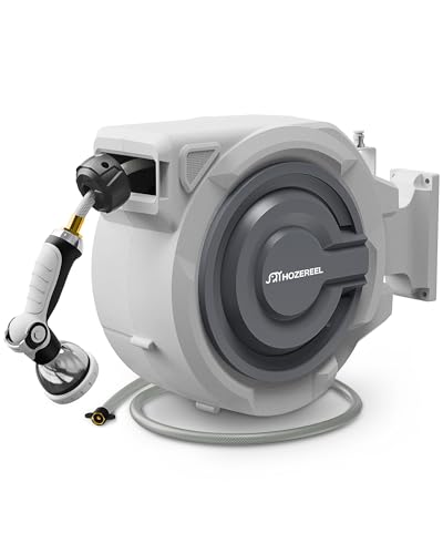 66 FT x 1/2' Retractable Garden Hose Reel by HOZEREEL,...