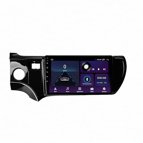 Radio de coche 2 DIN para evitar cables sueltos en Toyota Aqua 2011-2017 con Carplay
