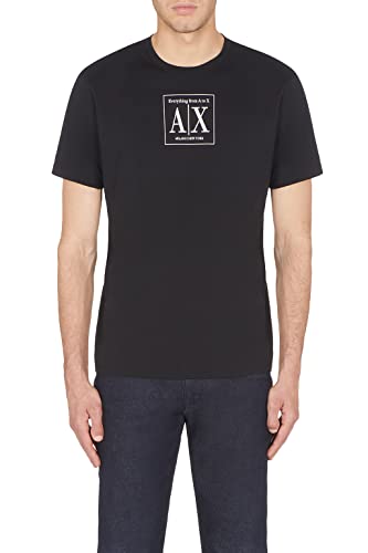 Armani Exchange Cross T-Shirt Homme manches courtes avec motif imprimé